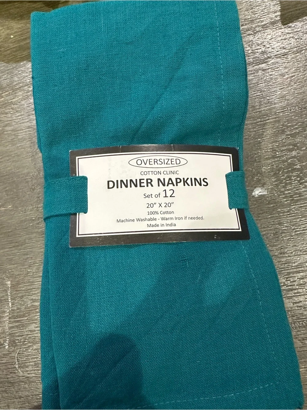 Oversized Cotton Dinner Napkins - Set of 12
